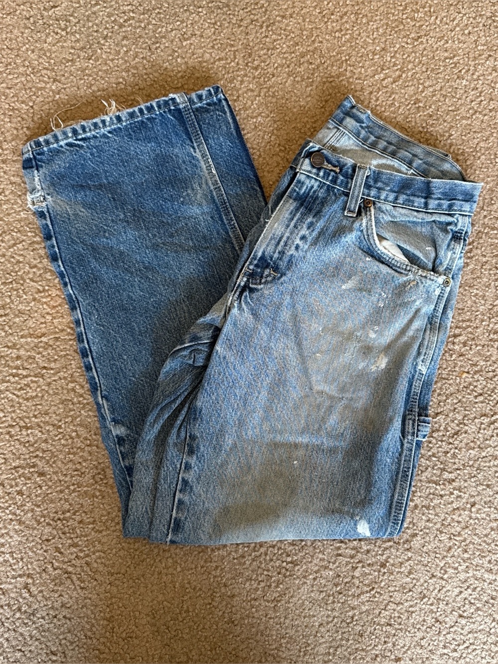 Light wash Dickies  straight leg carpenter jeans